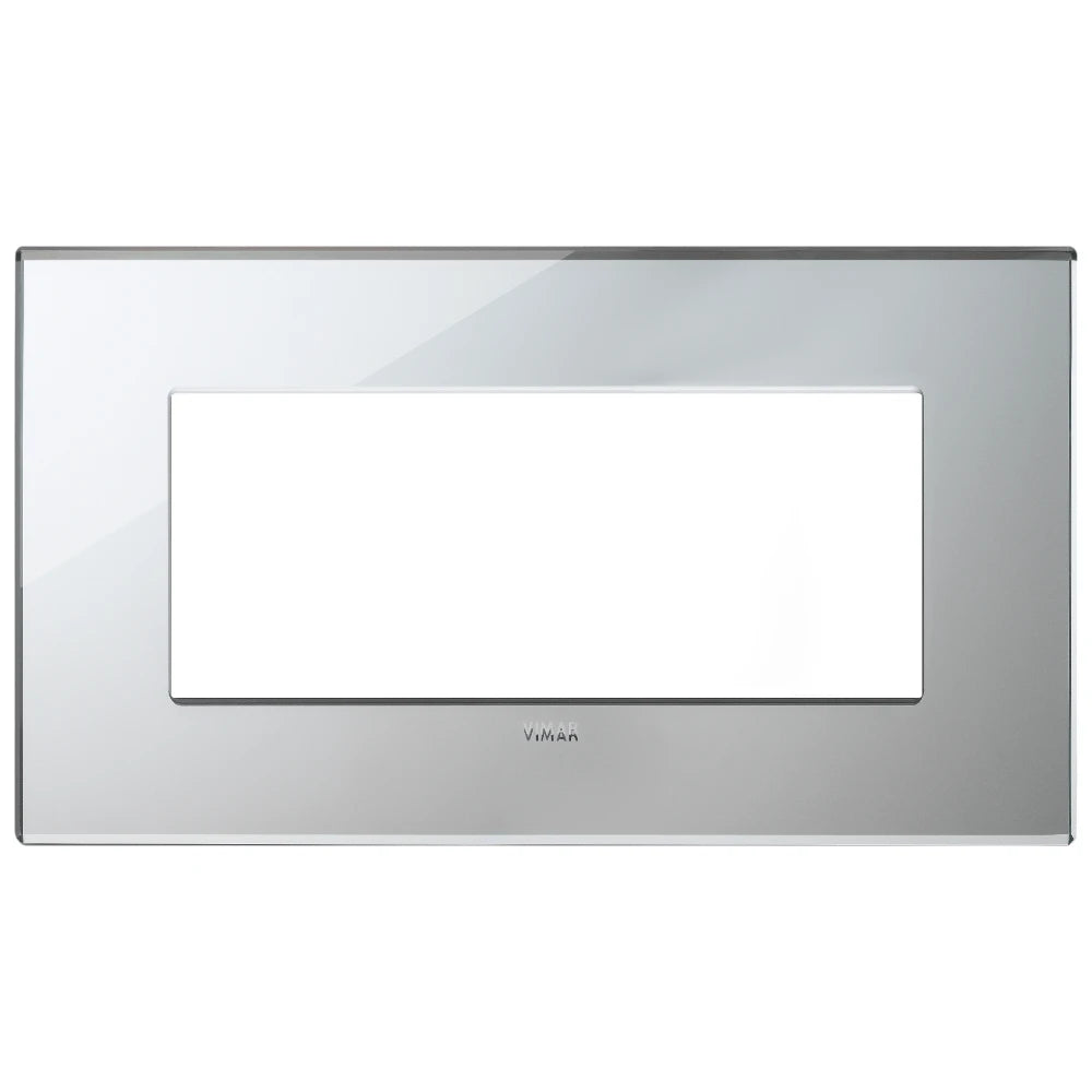 Vimar EIKON 5-Module British Standard Cover Plate, 159.3 x 90 mm, Clamp Mounting
