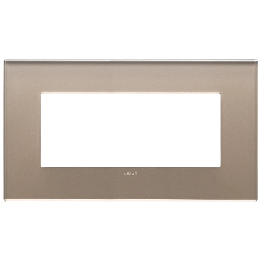 Vimar EIKON 5-Module British Standard Cover Plate, 159.3 x 90 mm, Clamp Mounting