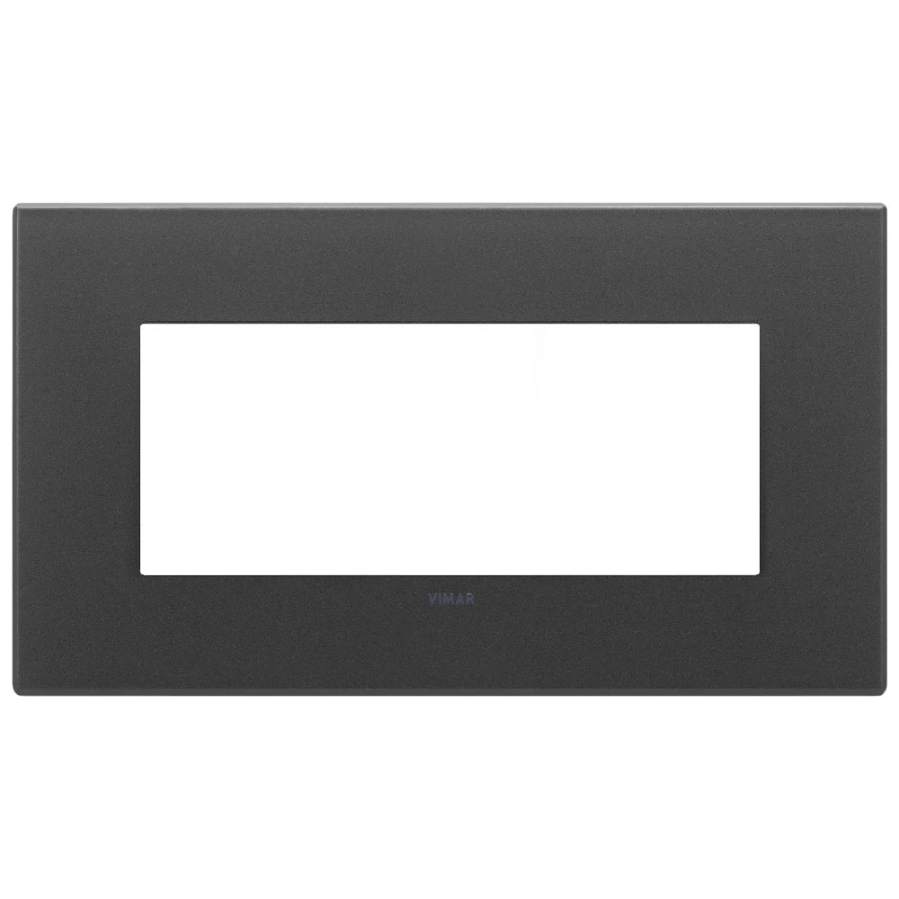 Vimar EIKON 5-Module British Standard Cover Plate, 159.3 x 90 mm, Clamp Mounting