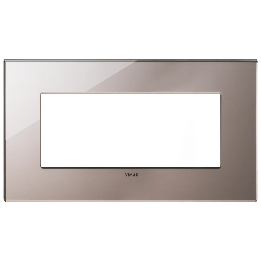 Vimar EIKON 5-Module British Standard Cover Plate, 159.3 x 90 mm, Clamp Mounting