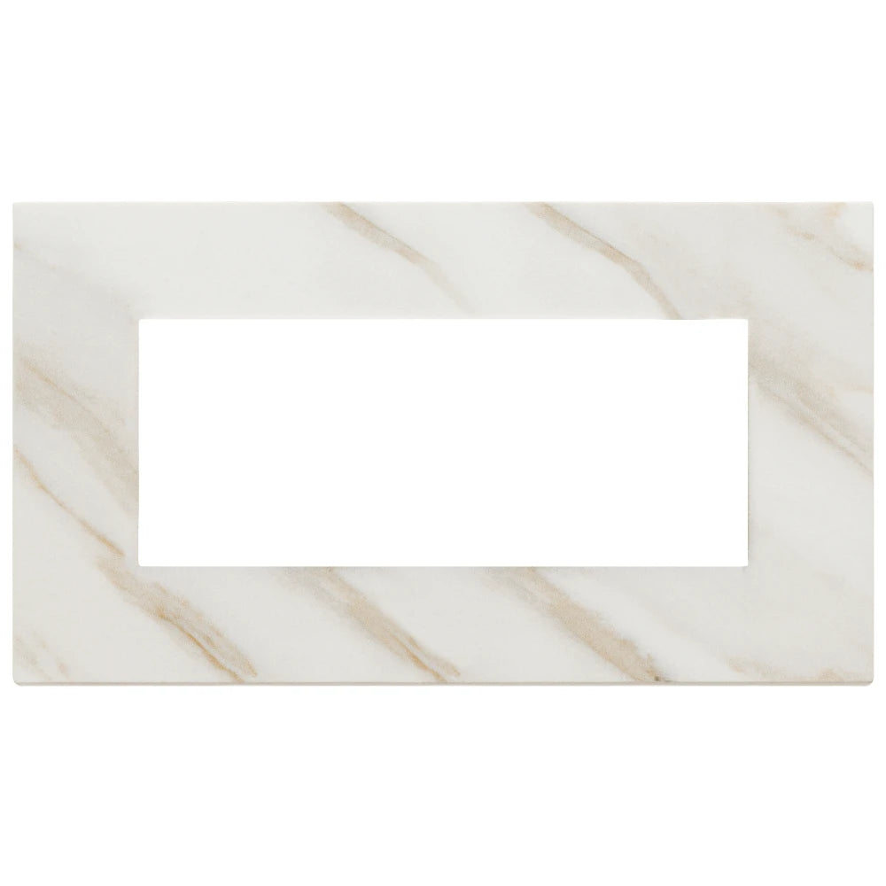 Vimar EIKON 5-Module British Standard Cover Plate, 159.3 x 90 mm, Clamp Mounting