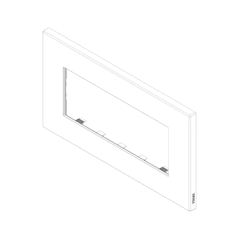 Vimar EIKON 5-Module British Standard Cover Plate, 159.3 x 90 mm, Clamp Mounting