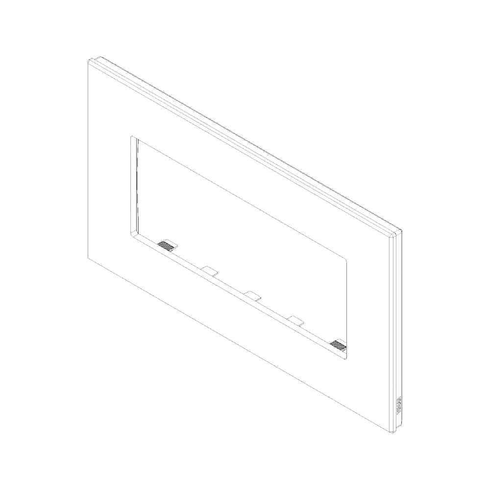 Vimar EIKON 5-Module British Standard Cover Plate, 159.3 x 90 mm, Clamp Mounting