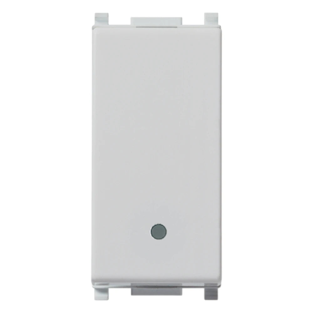 Vimar PLANA 1P 10AX 2-Way Switch, 250V, IP40, Lightable