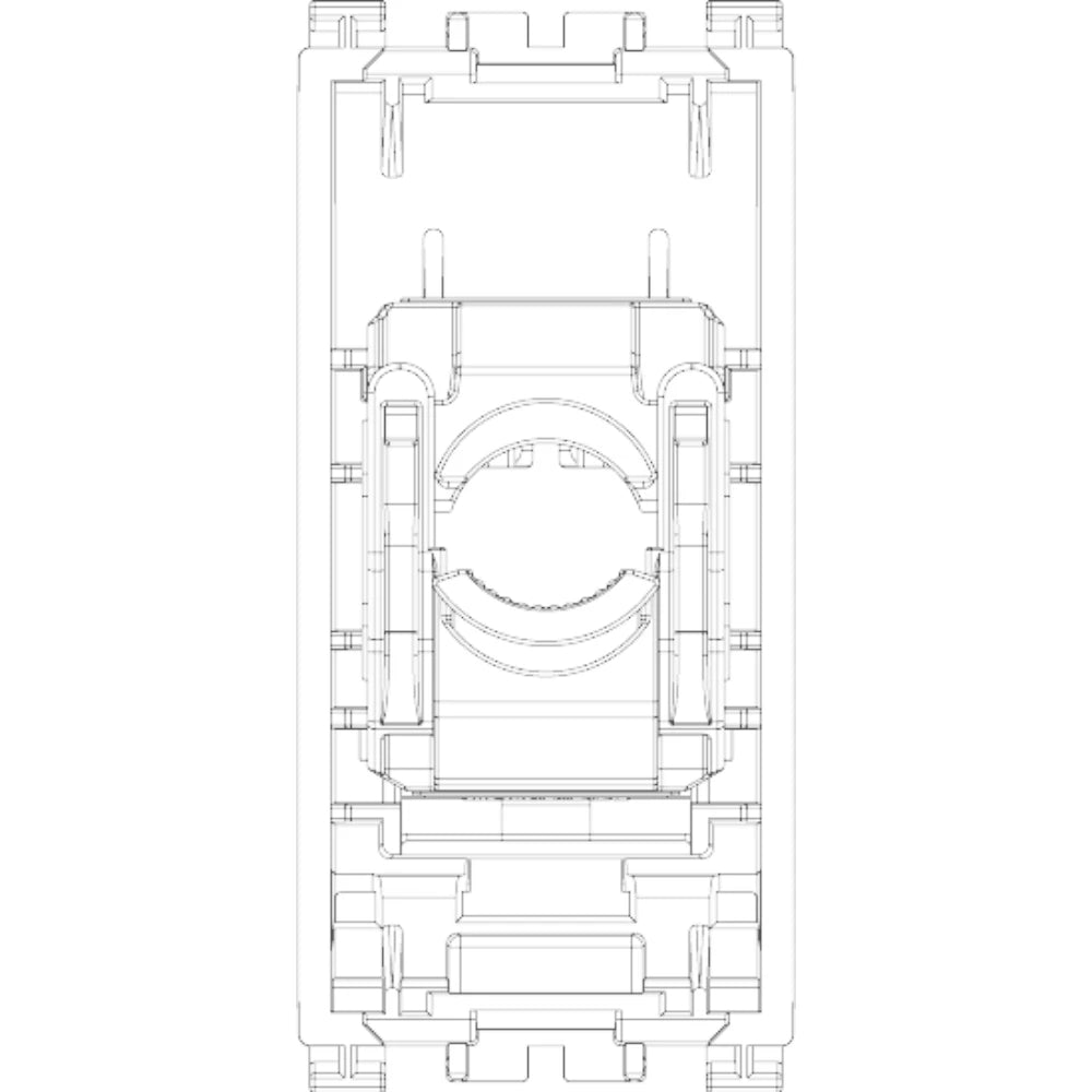 Vimar ARKÉ RJ45 Netsafe Outlet, T568A/B Universal Wiring, 8 Contacts, Tool-Free Insulation-Piercing Terminals