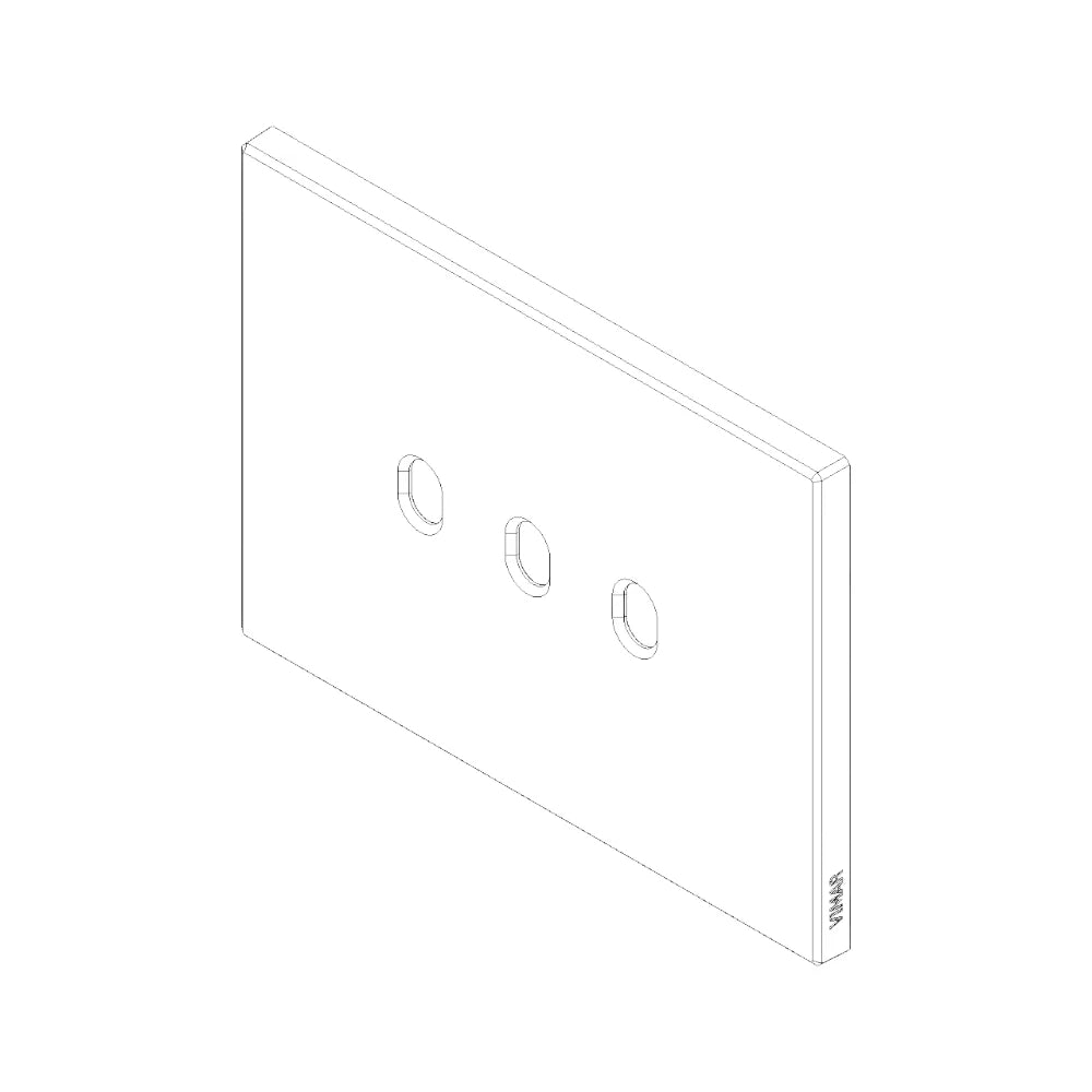 Vimar EIKON Vintage Cover Plate, Metal, IP00, Clamp Mounting