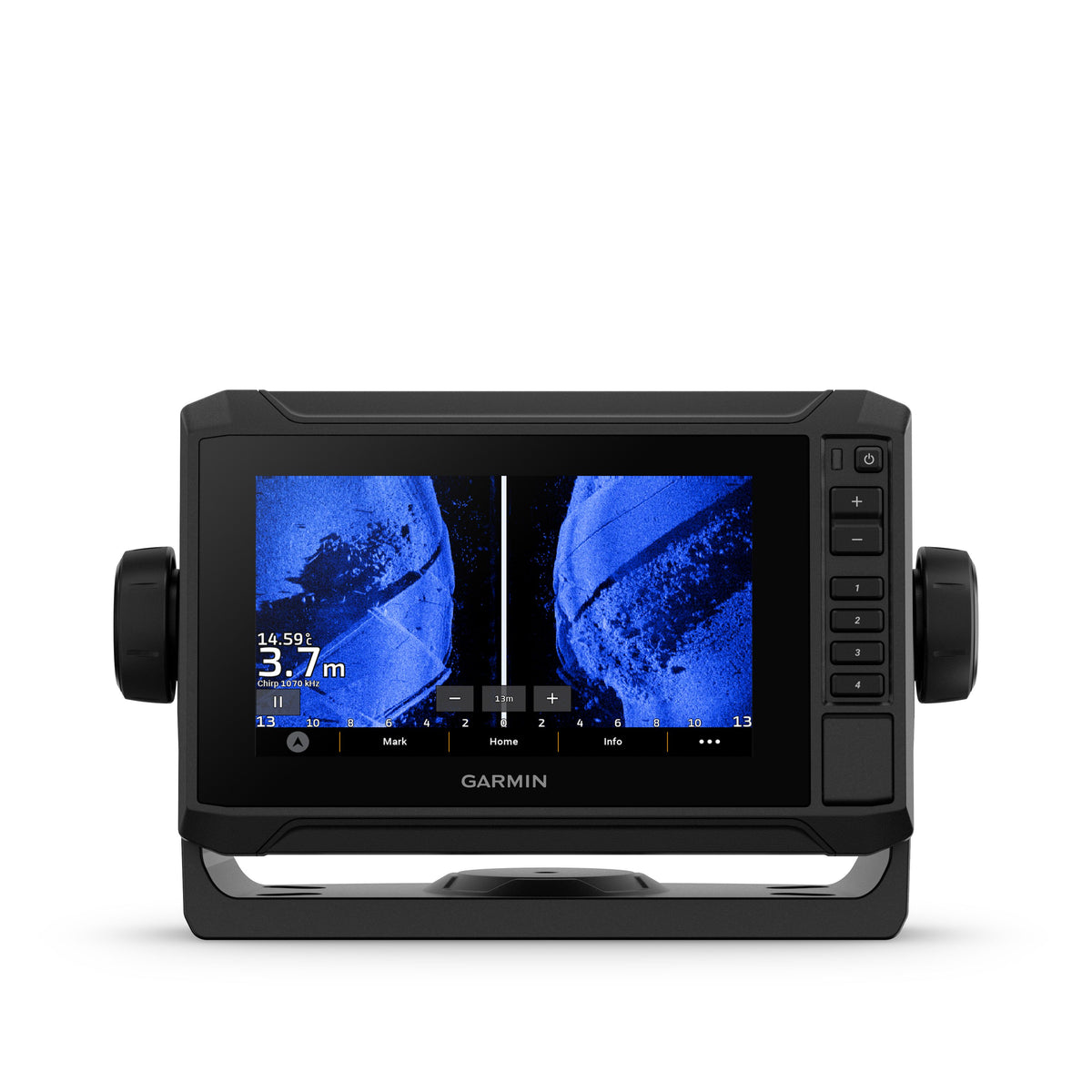 Garmin ECHOMAP UHD2 62sv Chartplotter/Fishfinder, 6in Touchscreen, Keyed Assist, GT54-TM Transducer Included, ClearVü/SideVü Sonar, Worldwide Basemap, NMEA 2000, Wi-Fi, IPX7