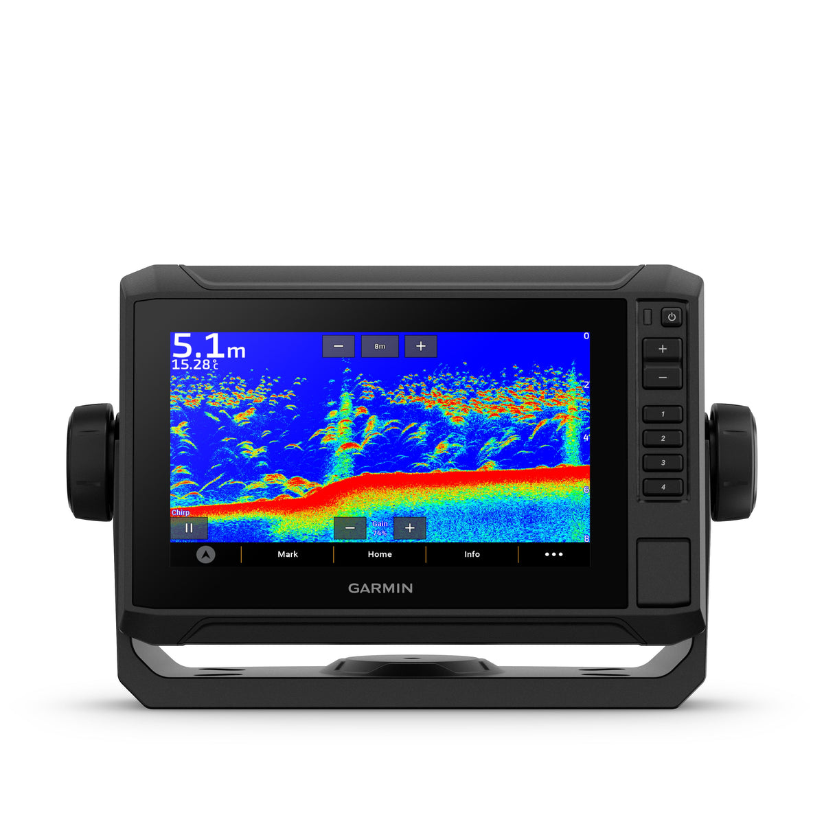 Garmin ECHOMAP UHD2 72sv 7in Chartplotter/Fishfinder, Worldwide Basemap, GT54-TM Transducer, ClearVu/SideVu Sonar, NMEA 2000, Wi-Fi, Multi-Band GPS