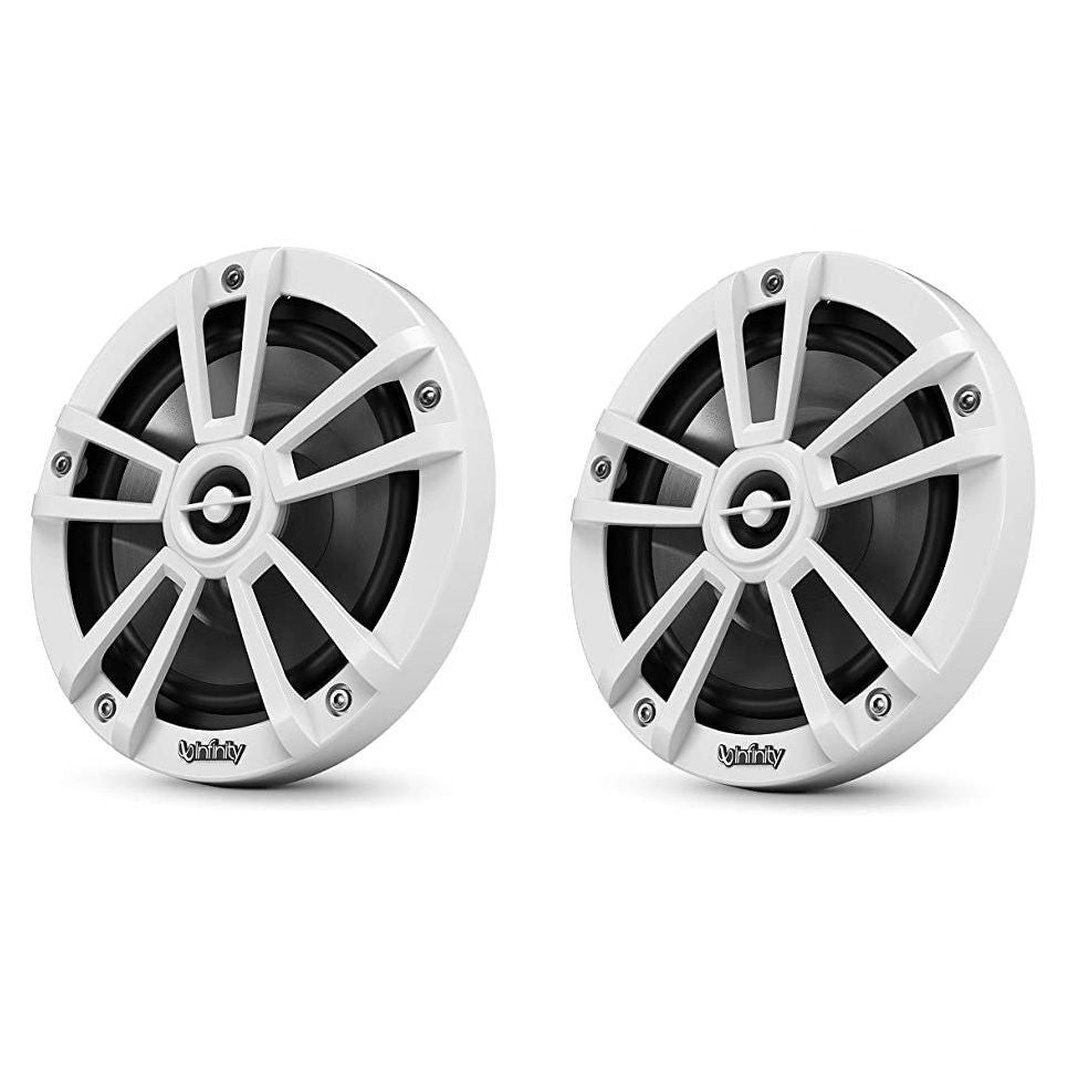 Infinity - INF622MWB 6.5" White Speaker - Pair, No Wire, No Screws