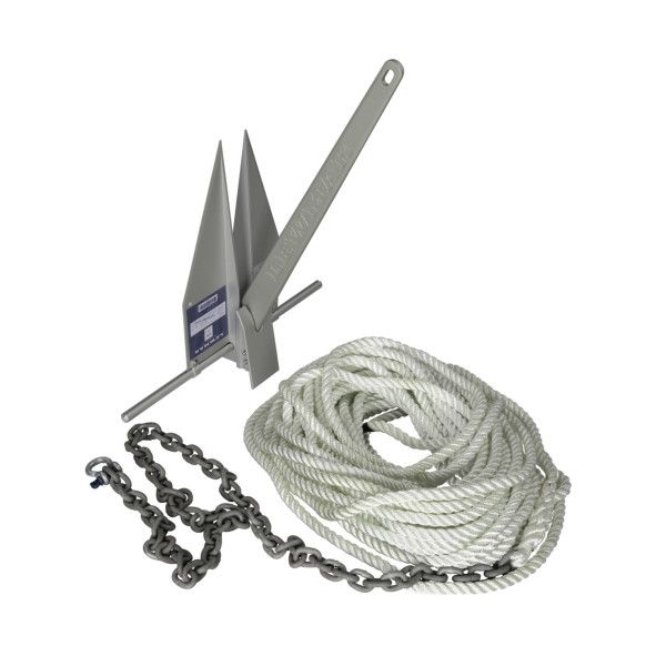 Lewmar - 7LB LFX Anchoring Kit - With 10' G4 1/4" Chain 150' 1/2" 8-Plait Line