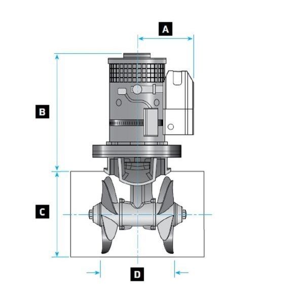 Lewmar - 250TT8.0Kw 11HP Gen2 24v Bow Thruster