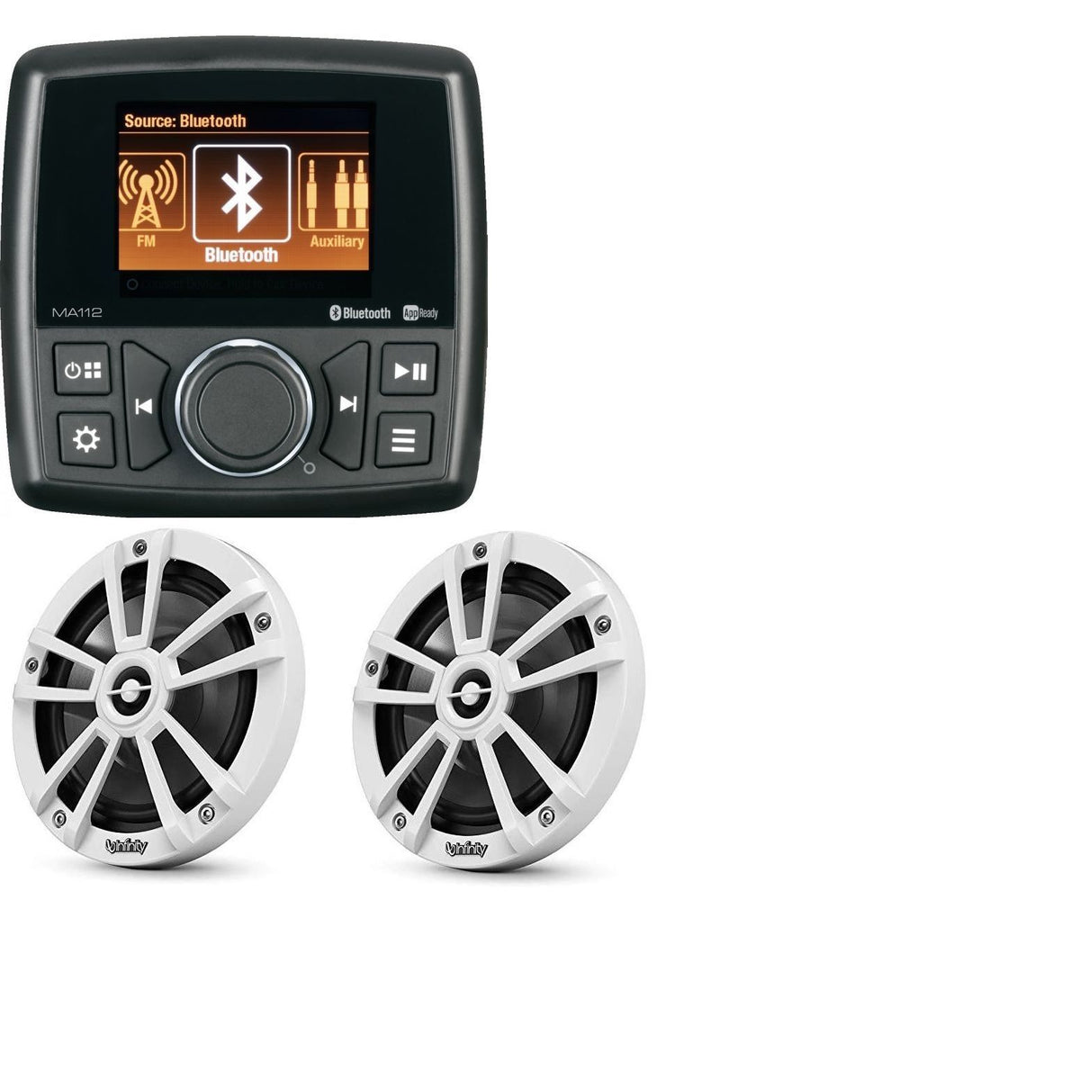 Marine Audio - MA112 Stereo With Pair INF622MWBPR