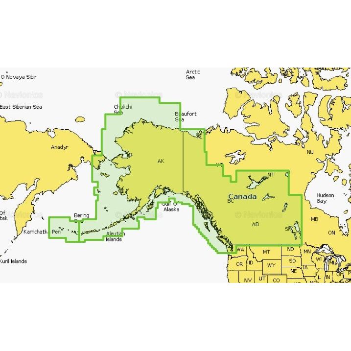 Navionics - Platinum+ NPUS013R Canada, West & Alaska microSD