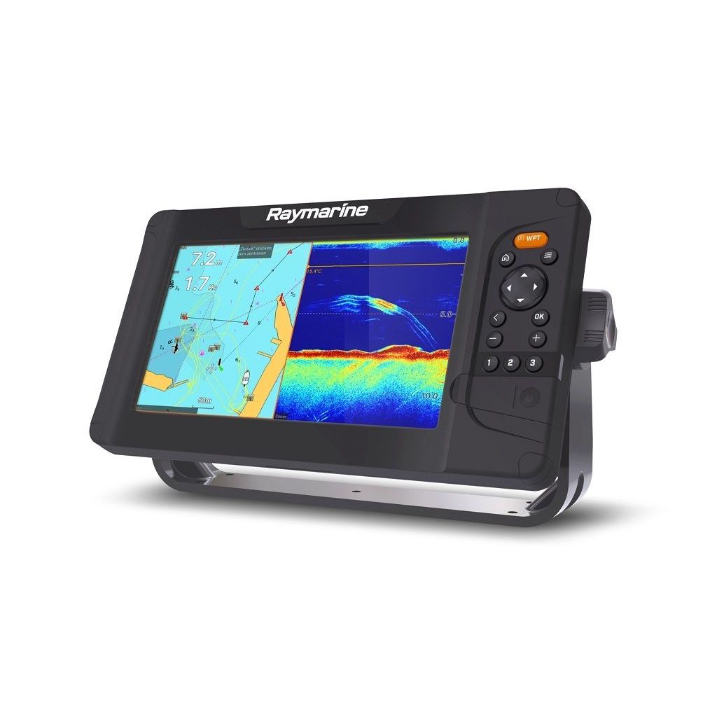 Raymarine Element 9S Fishfinder/Chartplotter, 9 in, No Transducer, Navionics+ USA & Canada, 10Hz GPS/GNSS