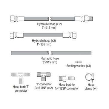 Raymarine Verado Hydraulic Hose Kit, For SmartPilot Autopilot