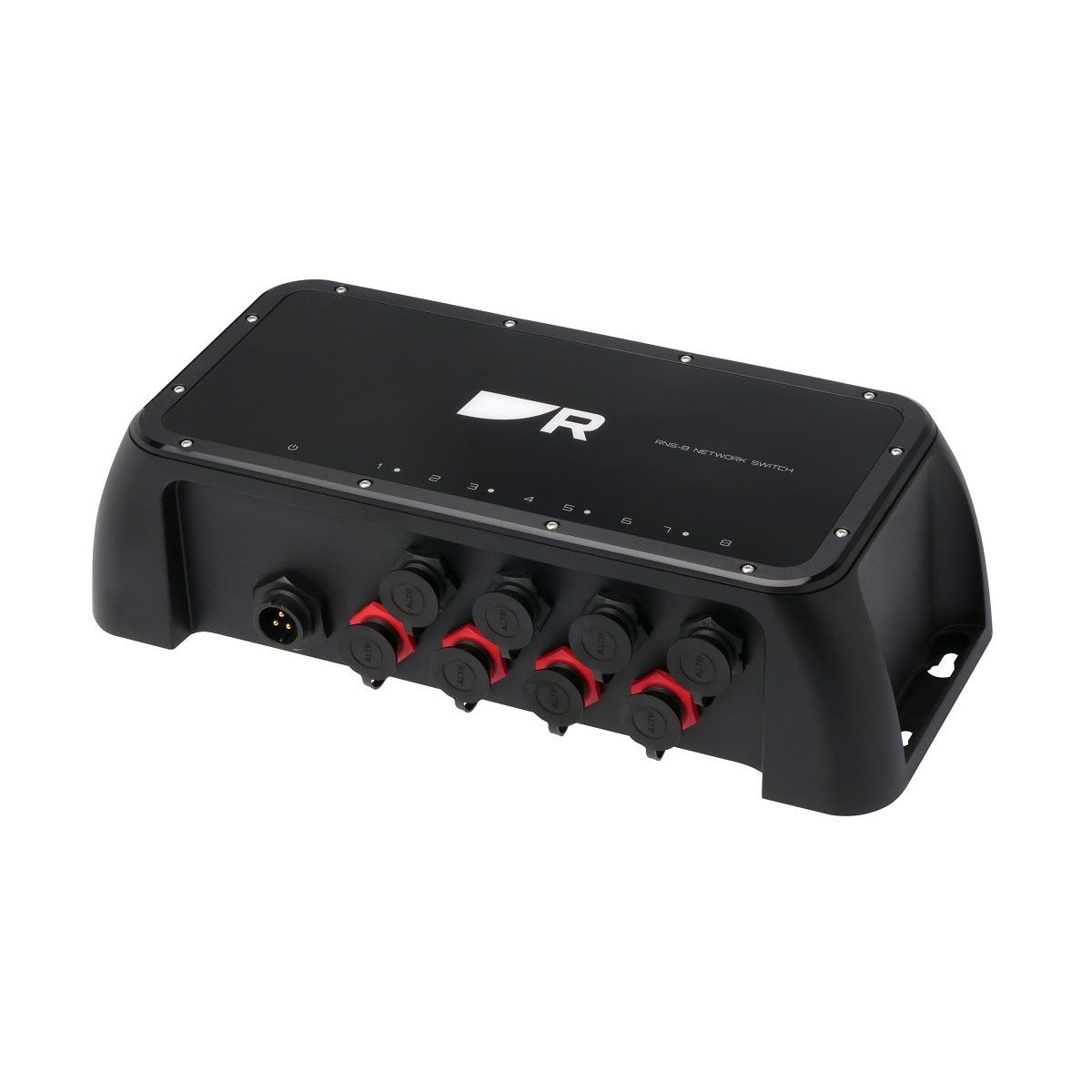 Raymarine RNS-8 8-Port Gigabit RayNet Network Switch, 4 PoE Ports, IPX6/IPX7, 9-32V DC