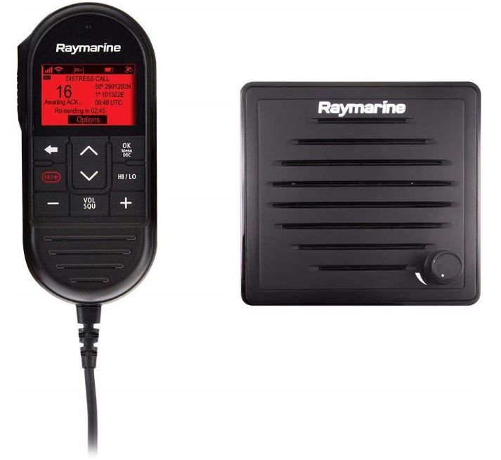 Raymarine Wired Second Station Kit, For Ray90/Ray91, RayMic Handset, Passive Speaker, 10m Cable