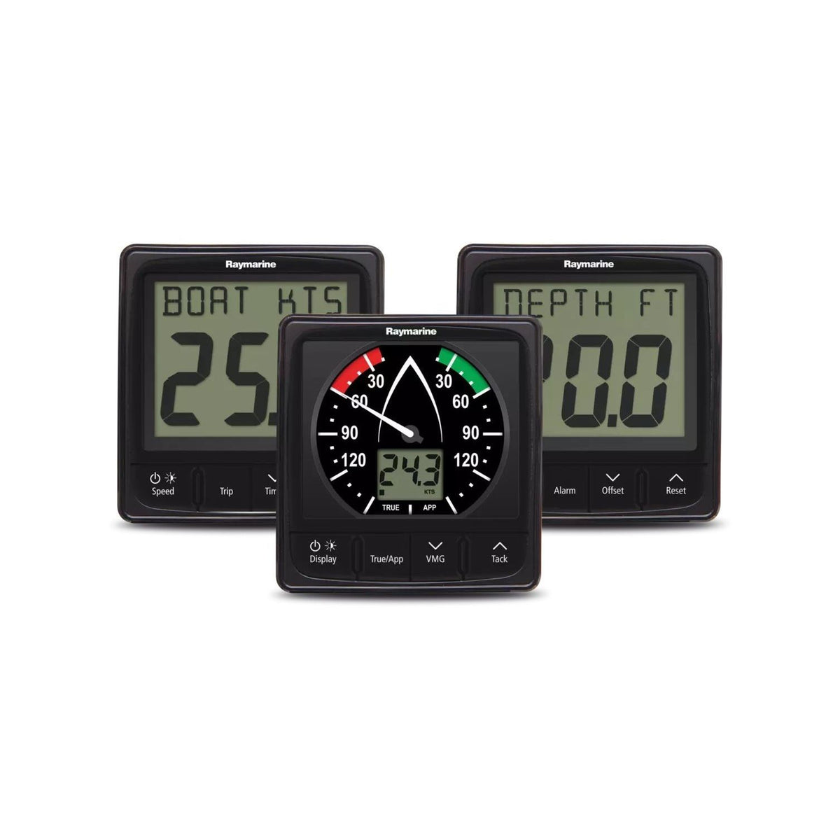 Raymarine i50/i60 Wind, Speed & Depth Instrument Pack, Transducers Included, SeaTalkNG, NMEA 2000, SeaTalk