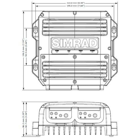 Simrad RI-50 Radar Power Supply, For HALO 2000/3000 Radars, 12/24V