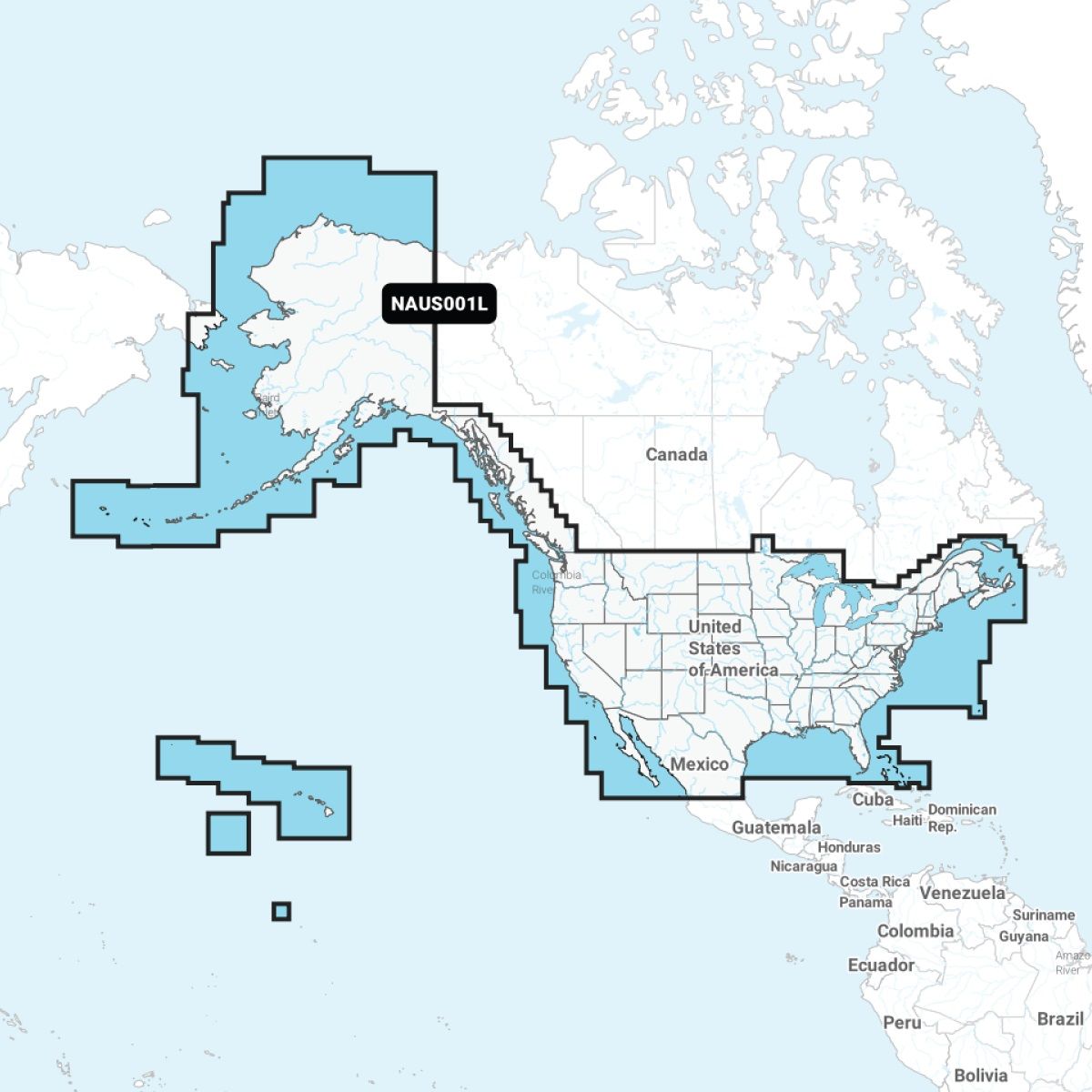 Navionics - Plus NAUS001L US & Coastal Canada microSD