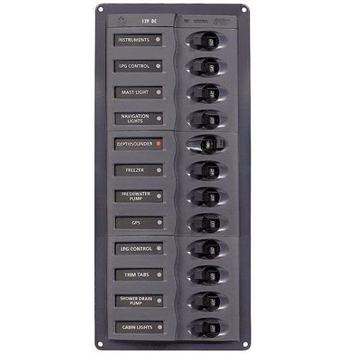 BEP Marine - 12 Way DC Circuit Breaker Panel