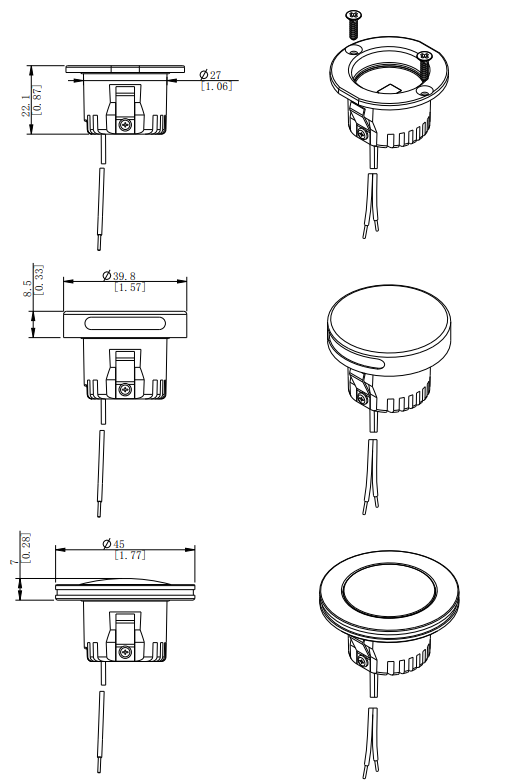 Apollo Lighting - Krios Courtesy Light Body Only - 10-30V DC