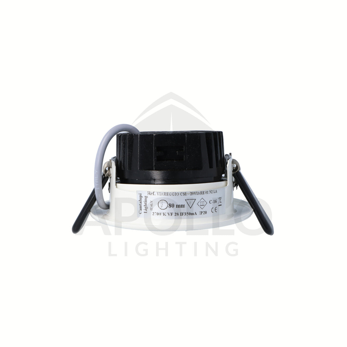 Cantalupi VIAREGGIO CLL – Elegant Interior Marine Light | Ø80mm | 2700K | 5W @ 24VDC | 10–32VDC | IP20 Rated