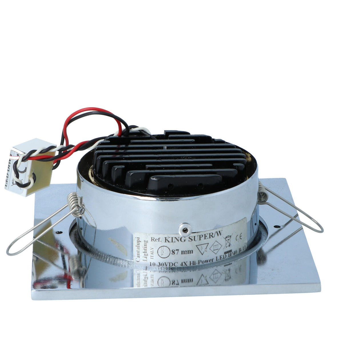 CANTALUPI – KING SUPER/W – LED Ceiling Light – Ø87 mm | 10–30VDC | 4X Hi-Power LED | IP40 | B-11