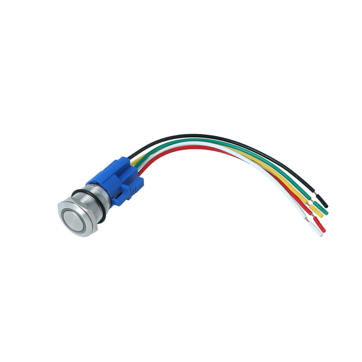 Mega LED - 19MM Push Button - IP67, 5A, Stainless Steel