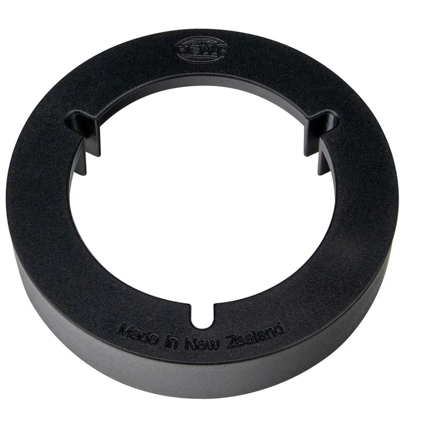 Hella Marine Slim Line Surface Mount Spacer Ring, UV-Resistant Plastic, 3in OD x 2in ID x 5/8in