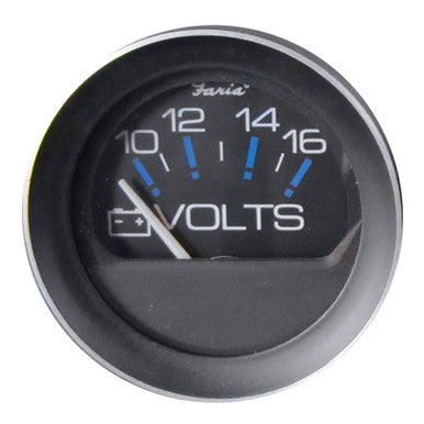Faria Coral 2" Voltmeter (10-16 VDC) 13010