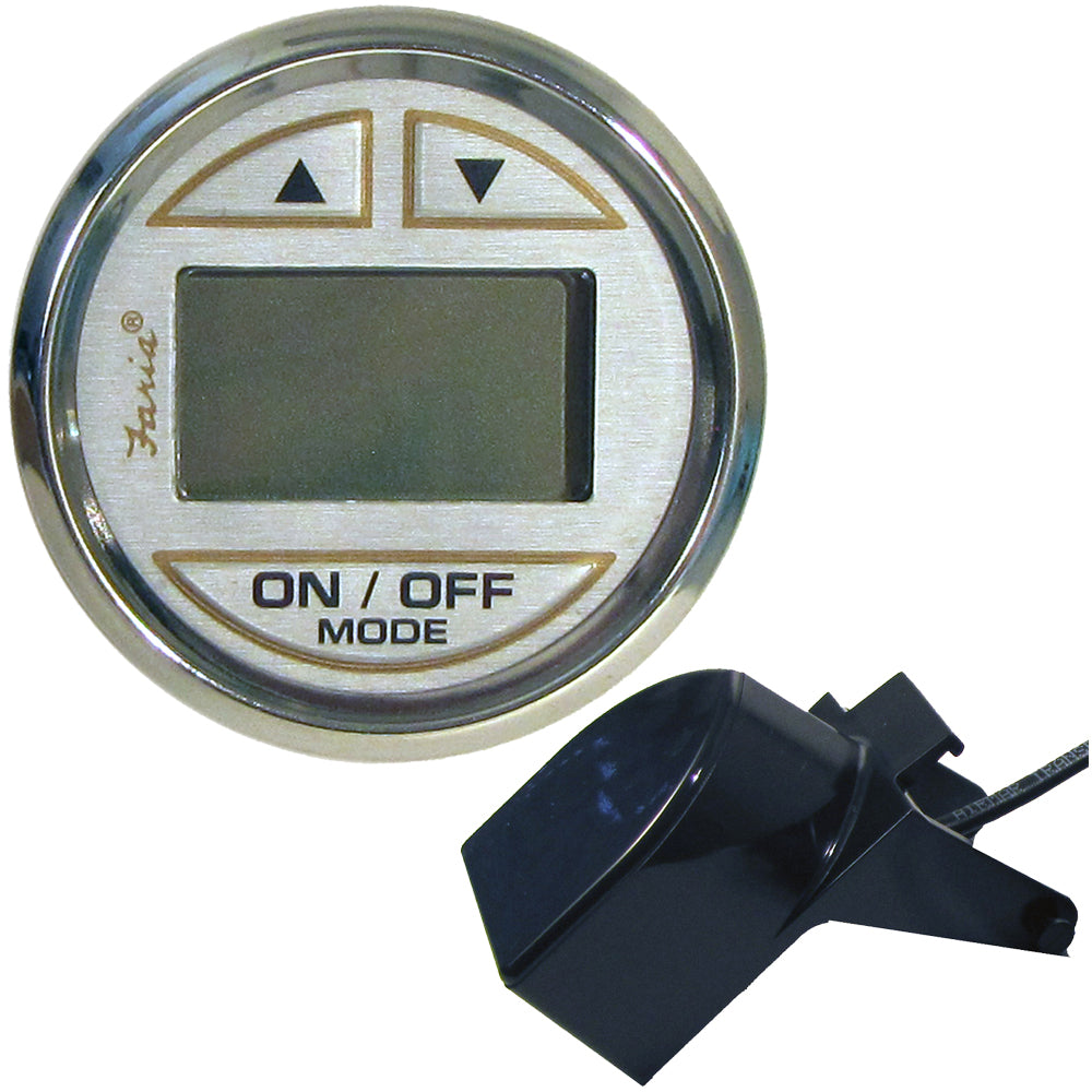Faria Kronos 2" Depth Sounder w/ Transom Mount Transducer 19150