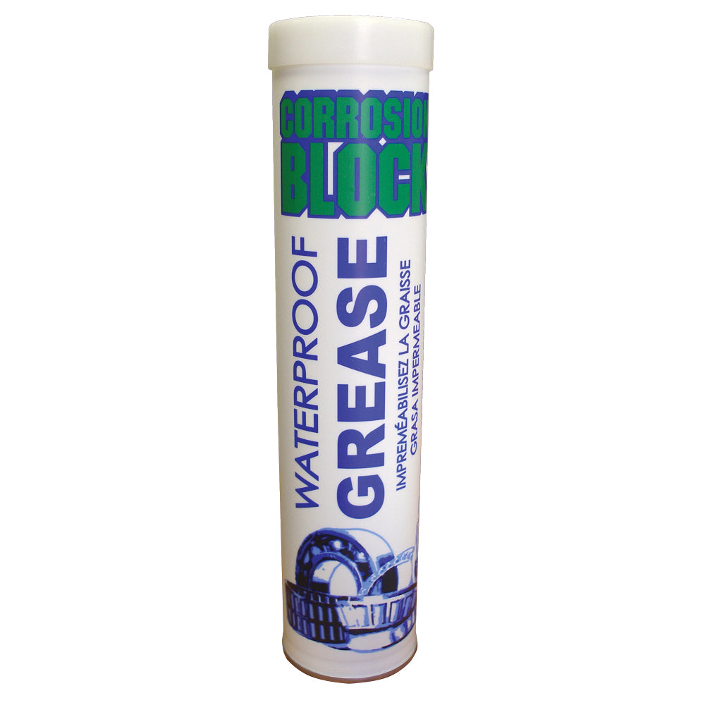 Corrosion Block High Performance Waterproof Grease - 14oz Cartridge - Non-Hazmat, Non-Flammable & Non-Toxic 25014