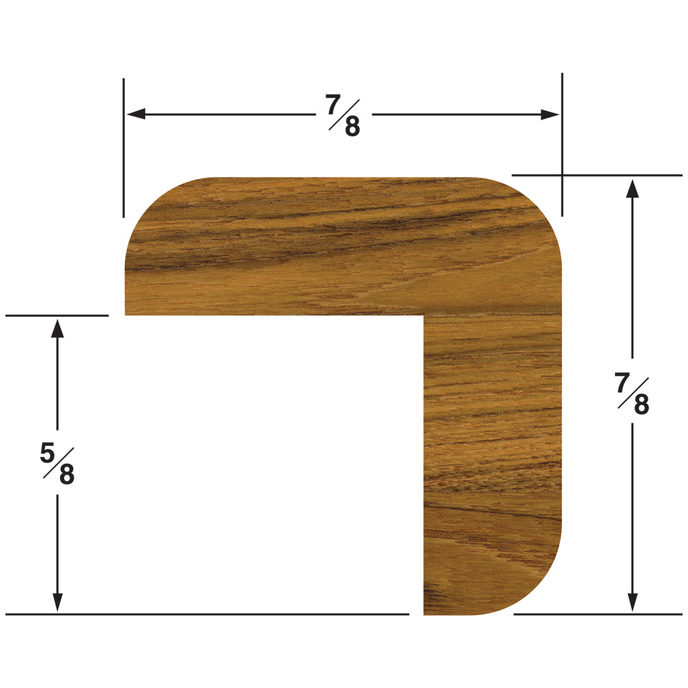 Whitecap Teak "L" Molding Small - 5' 60844