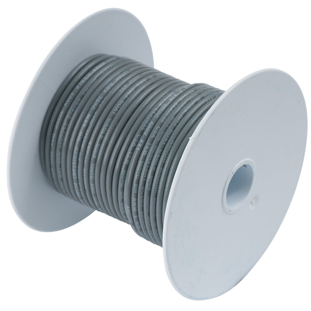 Ancor Grey 14 AWG Tinned Copper Wire - 250' 104425