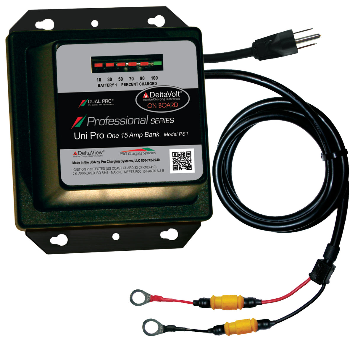 Dual Pro PS1 Battery Charger 1 Bank 15 Amps PS1