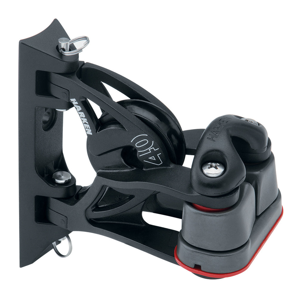 Harken 40mm Carbo Air Pivoting Lead Block w/Aluminum Cam-Matic® Cleat 2156
