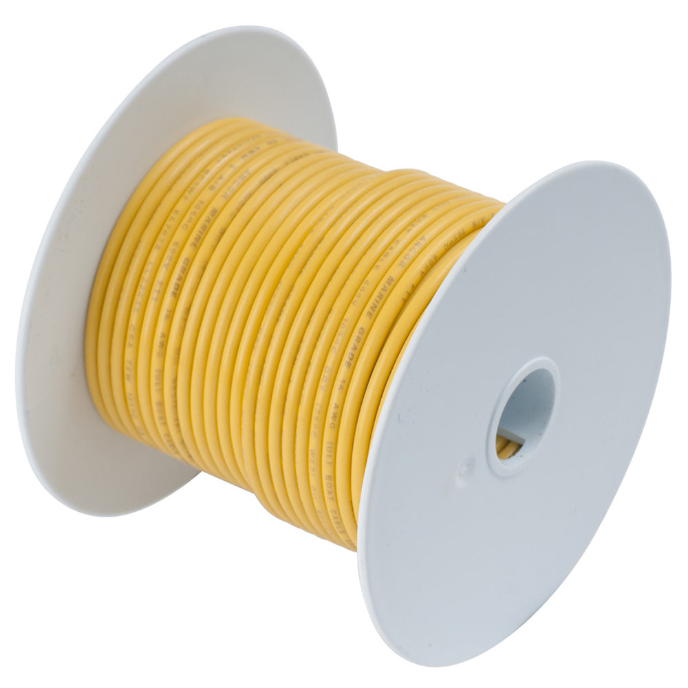 Ancor Yellow 18 AWG Tinned Copper Wire - 500' 101050
