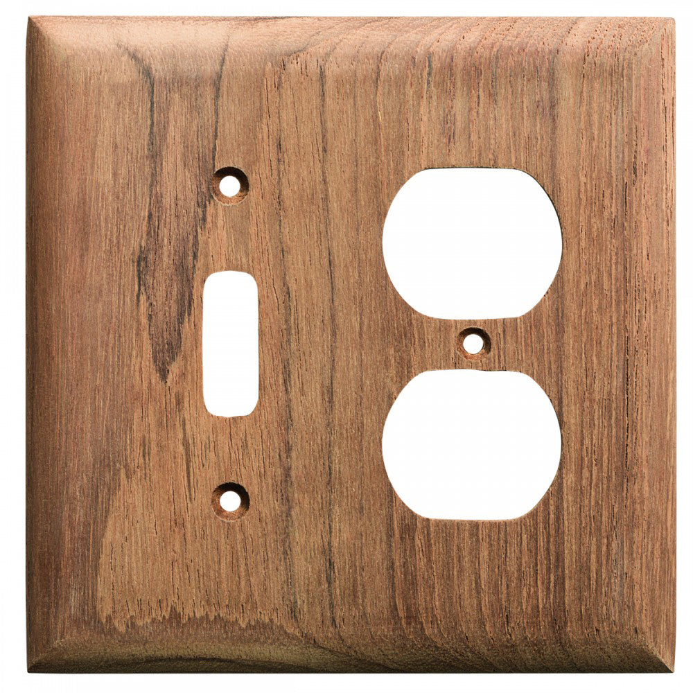 Whitecap Teak Toggle Switch/Duplex/Receptacle Cover Plate 60178