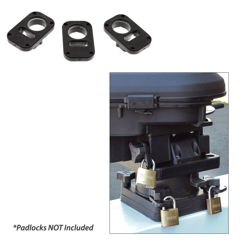Scotty 3134 Downrigger Security System 3-Piece Locking Plates w/o Padlocks 3134