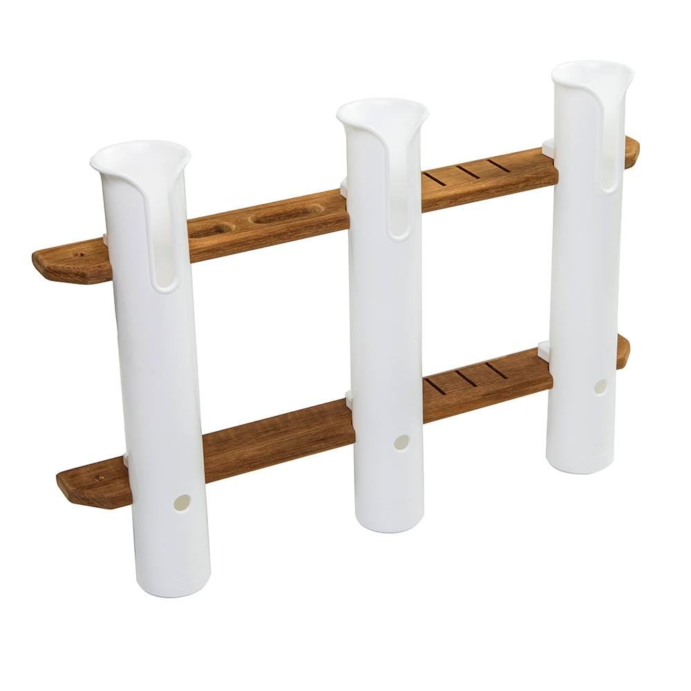 Whitecap Teak 3-Rod Tournament Storage Rack 63449