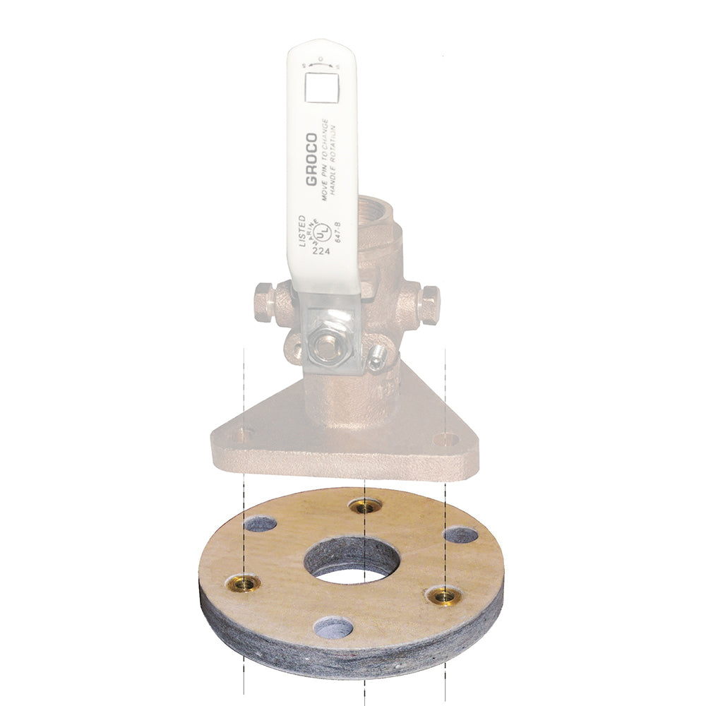 GROCO Backing Block f/1-1/4" & 1-1/2" Seacocks BB-2