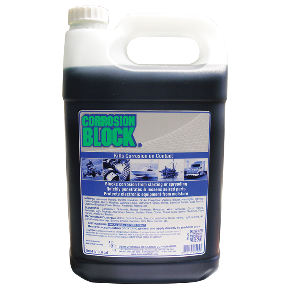 Corrosion Block Liquid 4-Liter Refill - Non-Hazmat, Non-Flammable & Non-Toxic 20004