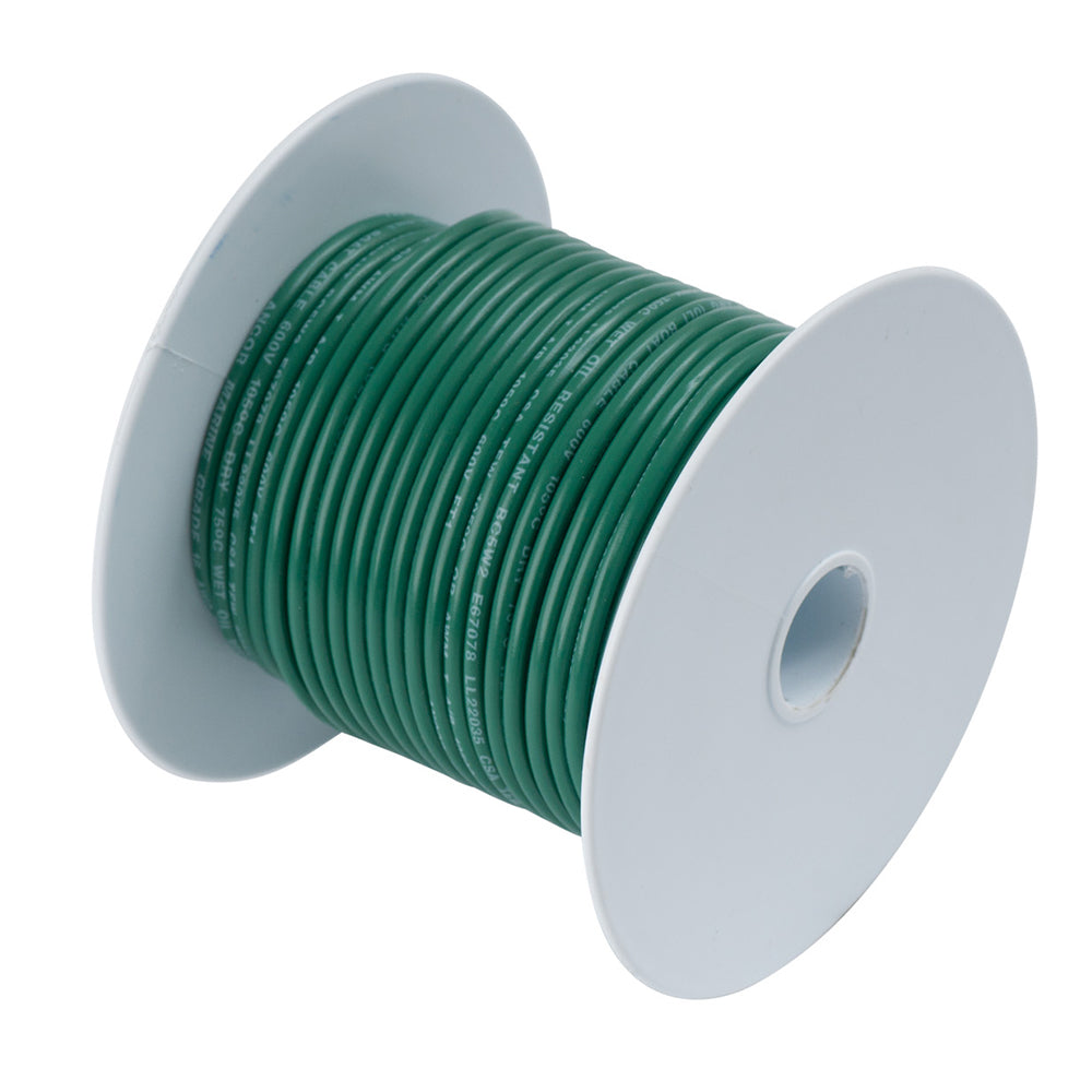 Ancor Tinned Copper Wire - 6 AWG - Green - 25' 112302