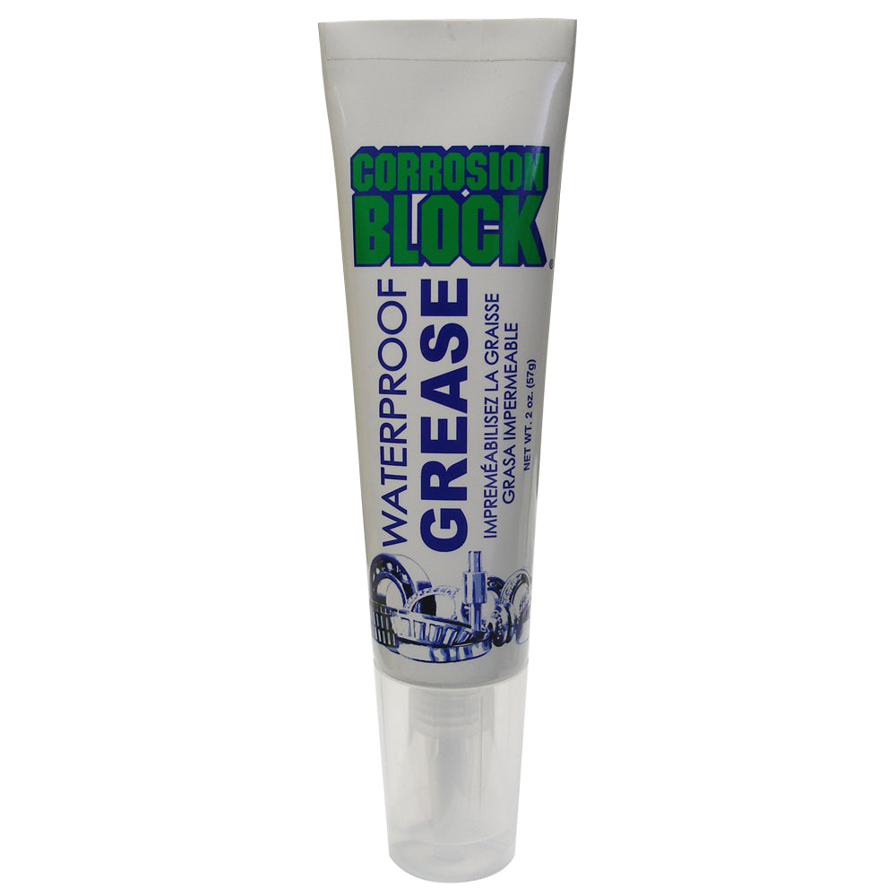 Corrosion Block High Performance Waterproof Grease - 2oz Tube - Non-Hazmat, Non-Flammable & Non-Toxic 25002