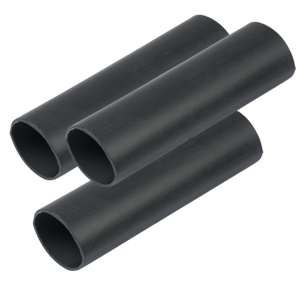 Ancor Heavy Wall Heat Shrink Tubing - 3/4" x 6" - 3-Pack - Black 326106