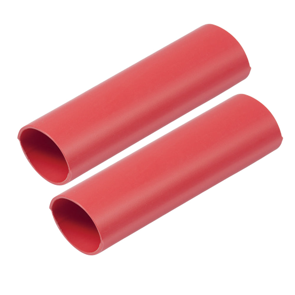 Ancor Heavy Wall Heat Shrink Tubing - 1" x 6" - 2-Pack - Red 327606