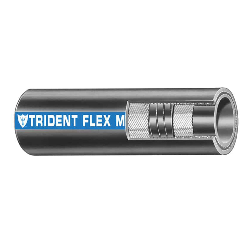 Trident Marine 1-1/4" x 50' Coil Flex Marine Wet Exhaust & Water Hose - Black 100-1146