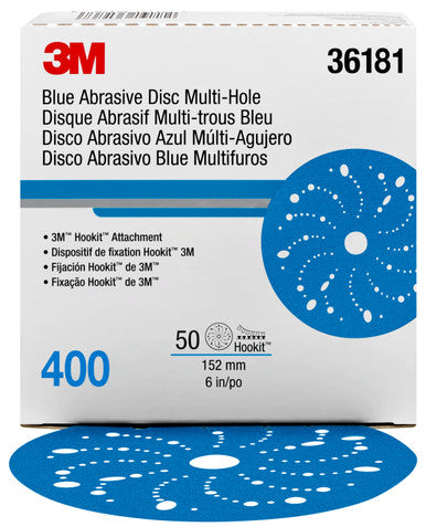 3M Hookit Abrasive Disc Df 6" 400 (50) (7100091098)