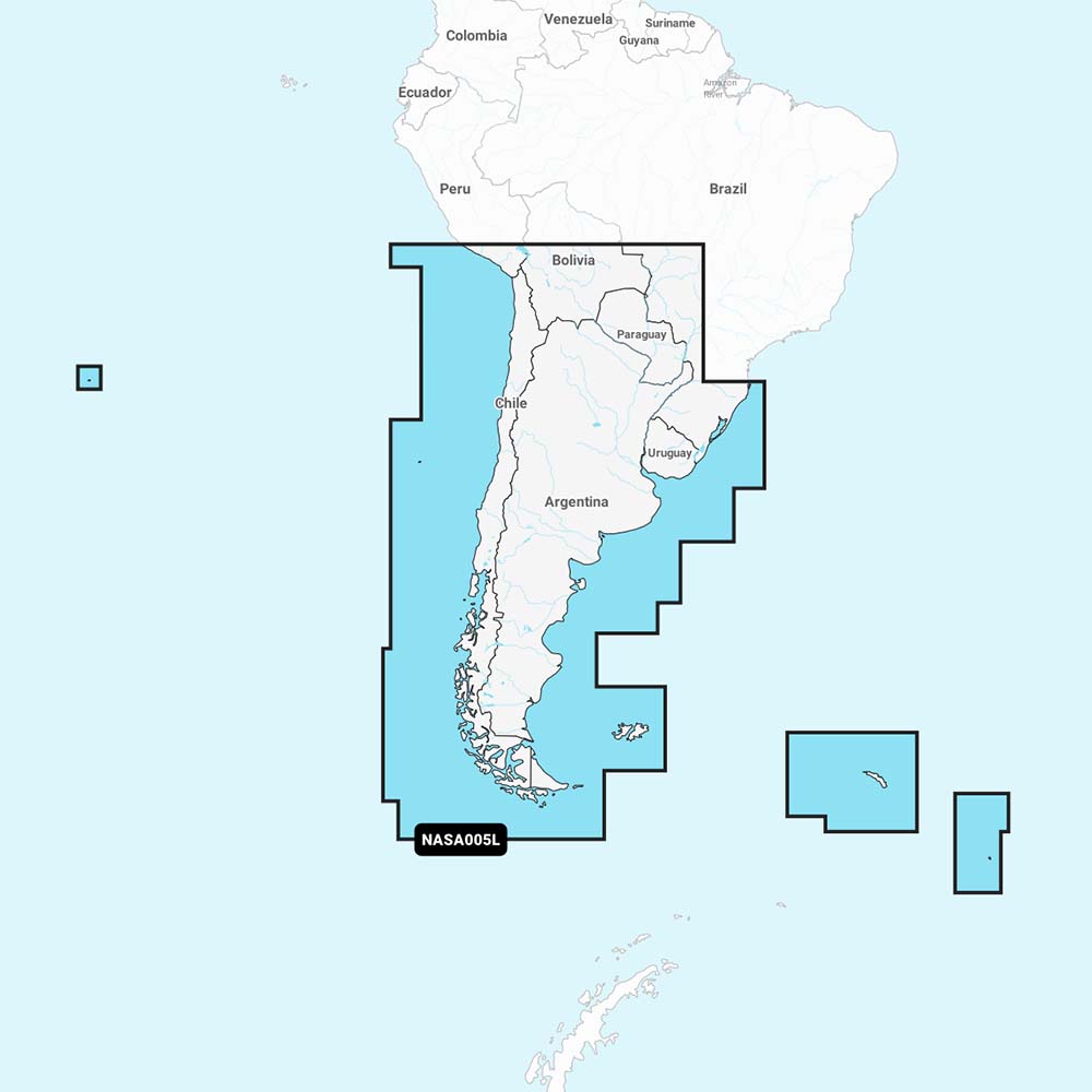 Navionics NASA005L - Chile, Argentina & Easter Island - Navionics+ 010-C1365-30